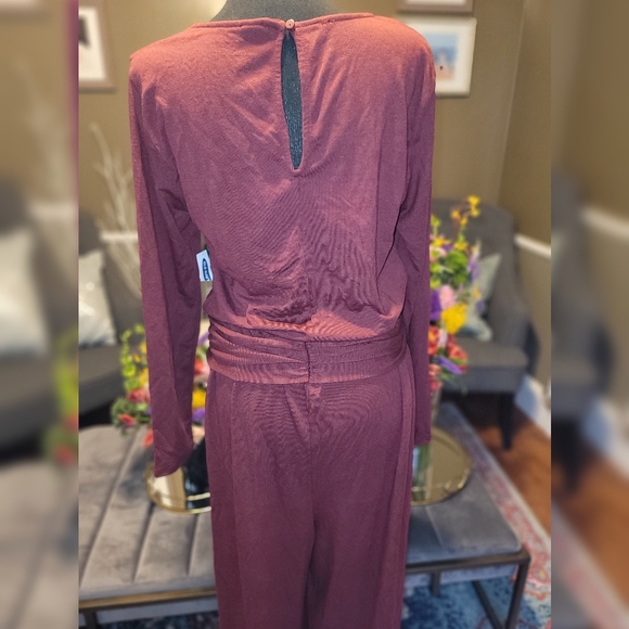 NWT Old Navy Twist Front Jersey Knit Jumpsuit Size L - Picture 4 of 4